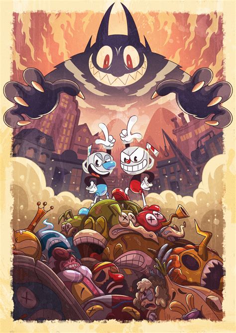 cuphead background art.